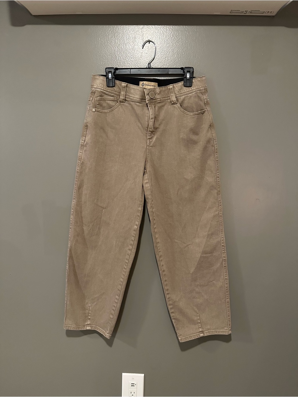 Democracy Barrel Jeans - Taupe/Brown